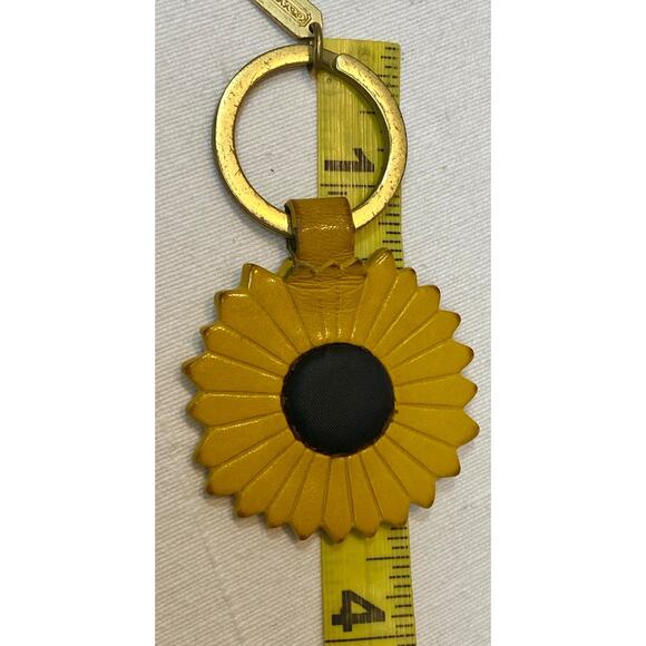 Rare! Vintage Coach Sunflower Keychain - Picture 13 of 16